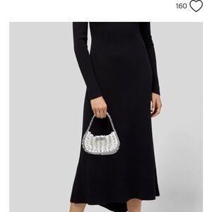 📌 Paco RabanneClear Silver-Tone Hardware Hobo Bag